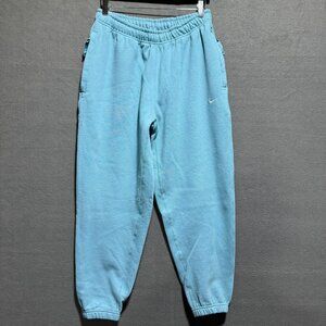 Nike Solo Swoosh Fleece Trouser Pants Blue Men's Size Small NWOT